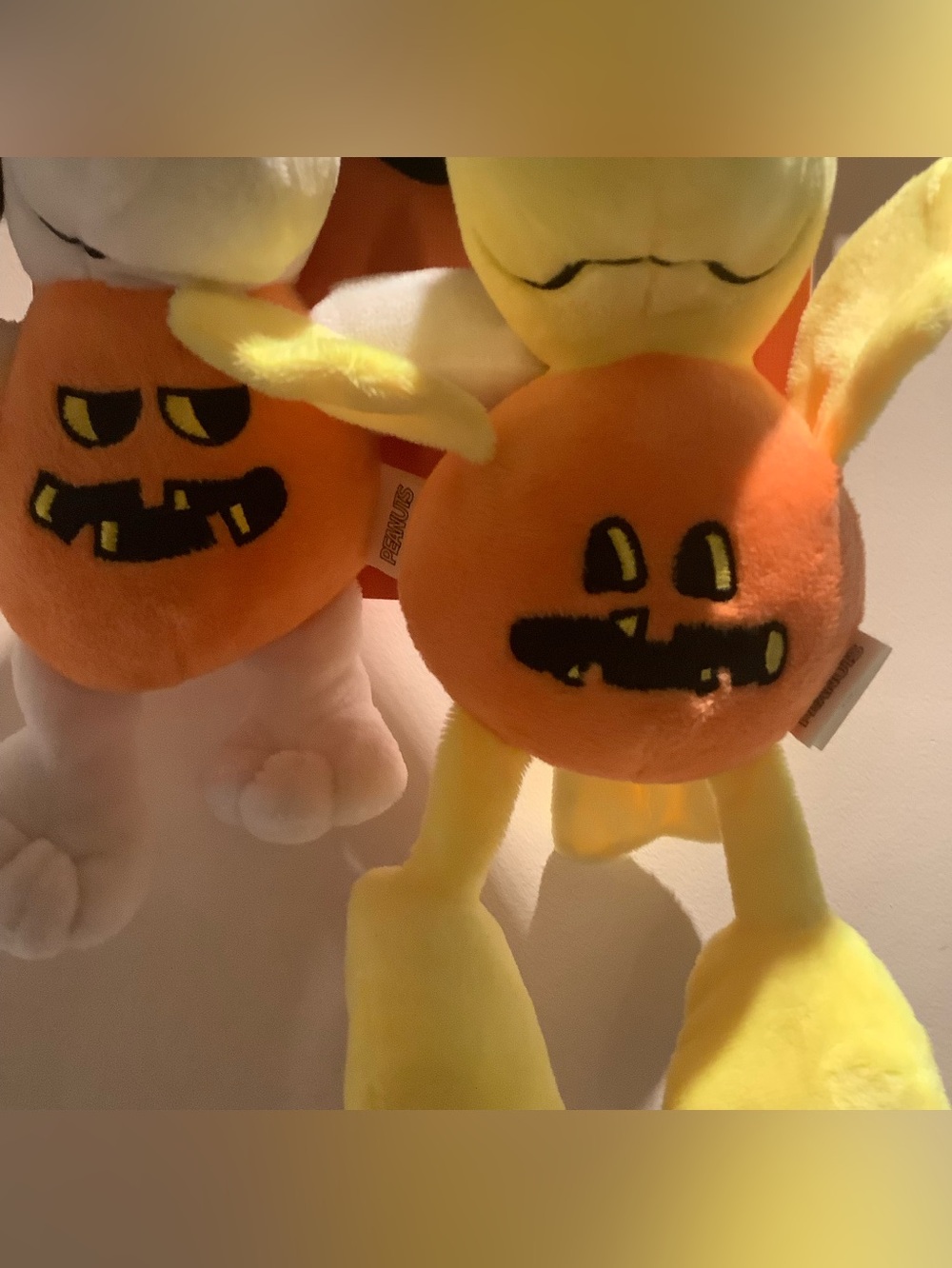 Peanuts Snoopy 9” Halloween Plush Pumpkin and Woodstock Dog Toys 2PC NEW - Picture 7 of 7